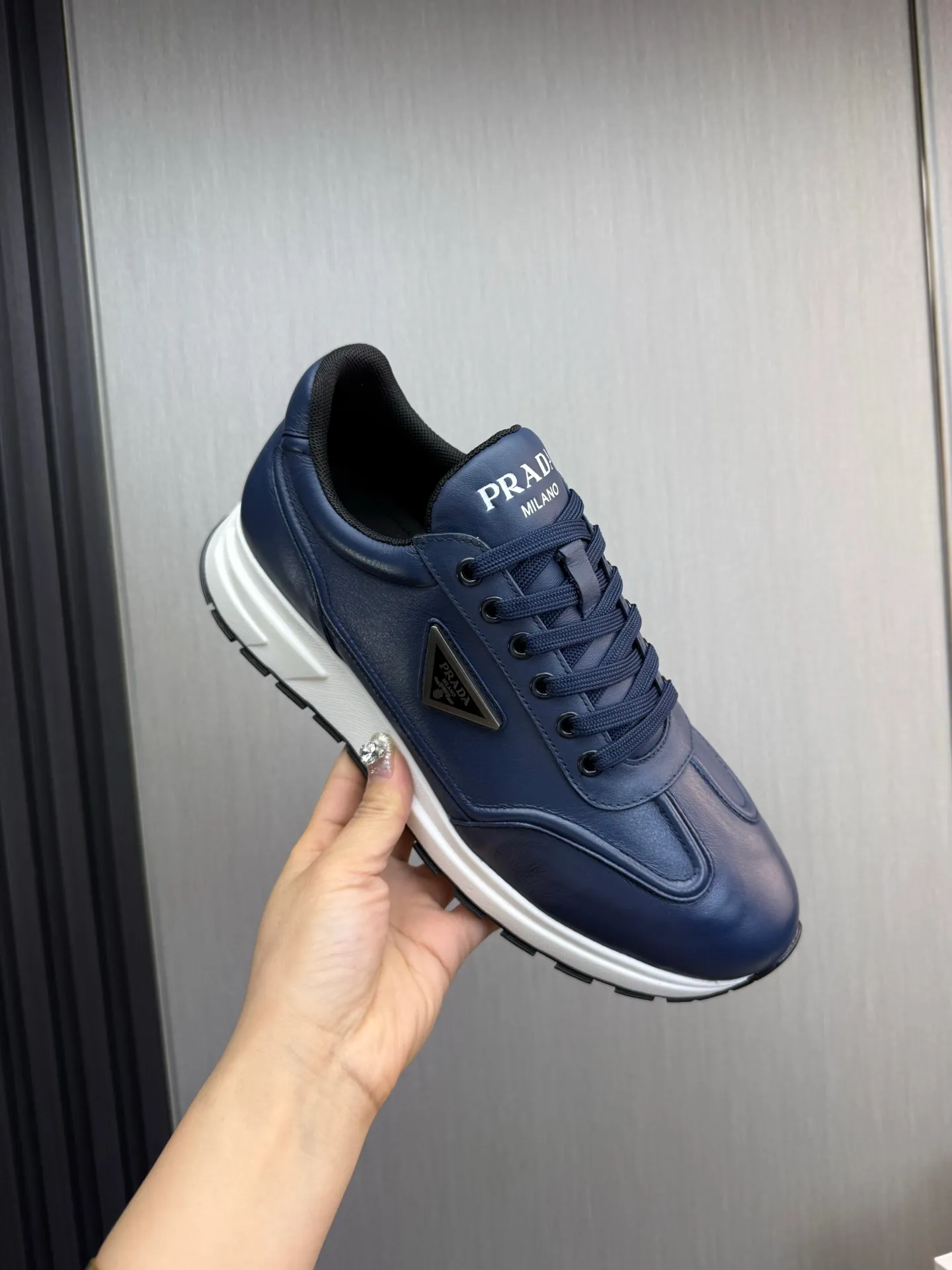 Factory price 640💰 [PRADA] Popular items in men's shoe counters, synchronized with the official website, 1 high-quality shipment ✔️Original cowhide + cowhide lining, 1🆚1 replica, original sole, 38-45 (45 customized, non-refundable)
